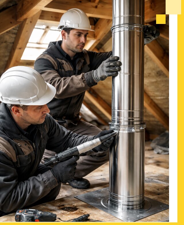 Монтаж дымоходов для каминов в Сердобске с гарантией качества