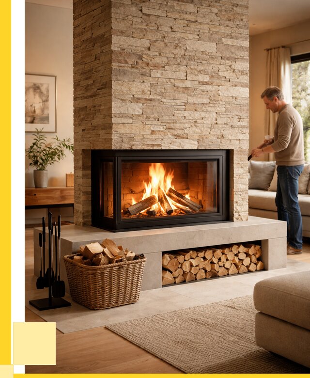 Дровяной камин под ключ в Сердобске от 202220 р. | ЭриданСрд