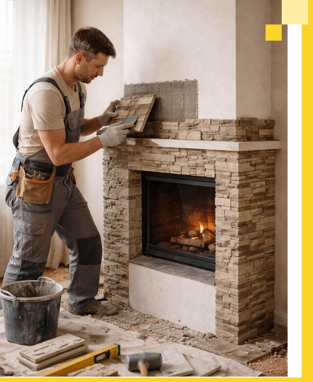 Изготовление и монтаж каминов для дома под ключ в Сердобске