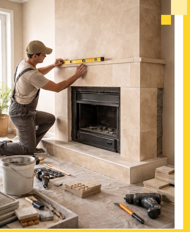 Установка и монтаж каминов в частном доме под ключ в Сердобске