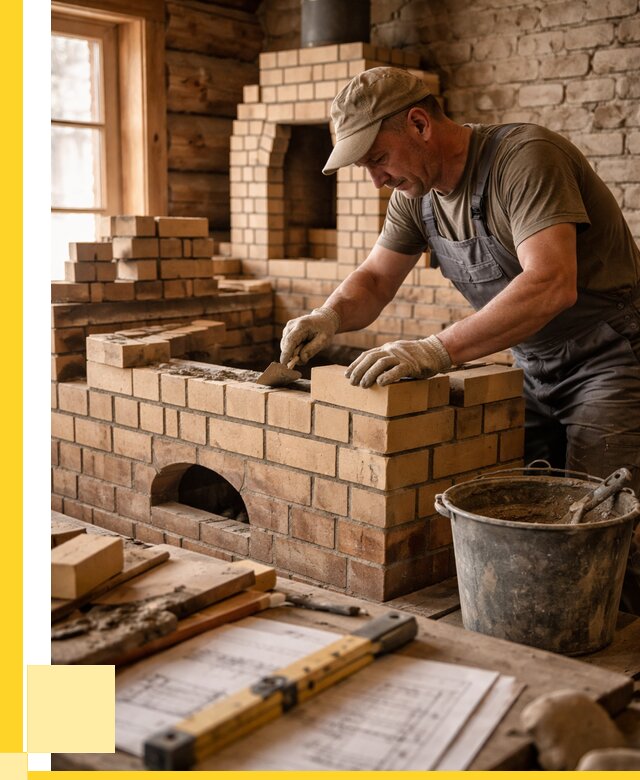 Кладка печей из кирпича в Сердобске цены от 30333 р. - ЭриданСрд