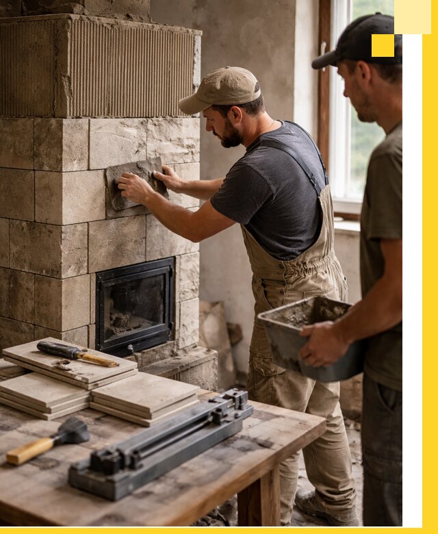 Профессиональная облицовка печей в Сердобске: керамика и камень