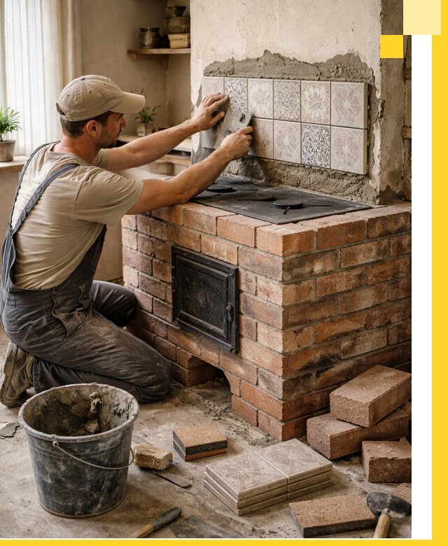 Печи с плитой на заказ монтаж гарантия и сервис в Сердобске