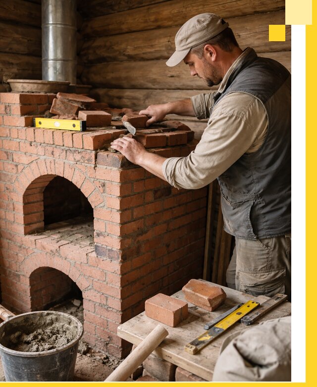 Изготовление и установка русских печей в Сердобске под ключ