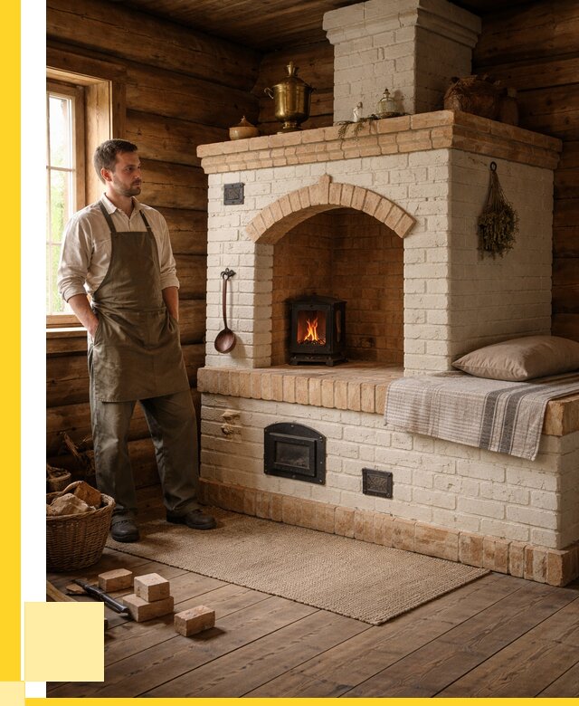 Русские печи с лежанкой под ключ в Сердобске от 151665 р. ЭриданСрд