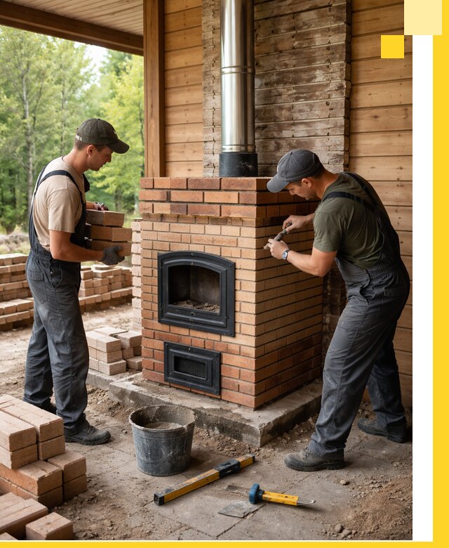 Производство и установка дачных печей под ключ в Сердобске