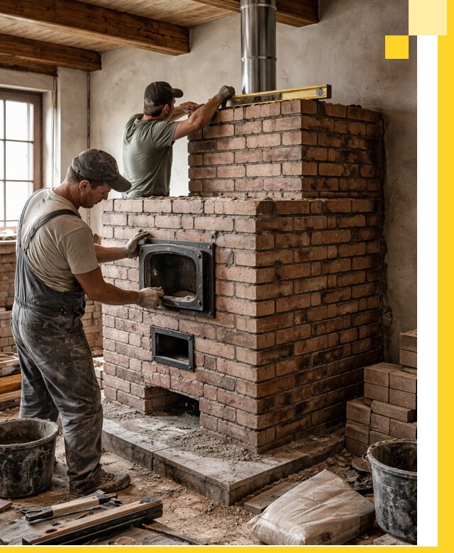 Печи для загородного дома под ключ в Сердобске — монтаж и сервис