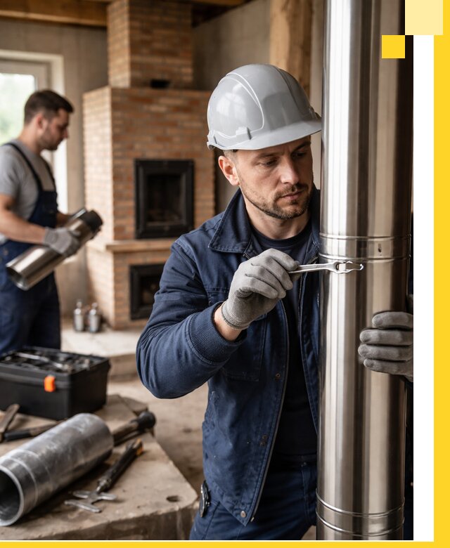 Профессиональный монтаж дымоходов для печей в Сердобске