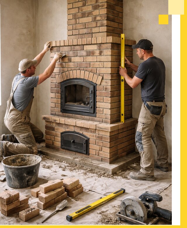 Продажа и установка печей и каминов для дома под ключ в Сердобске