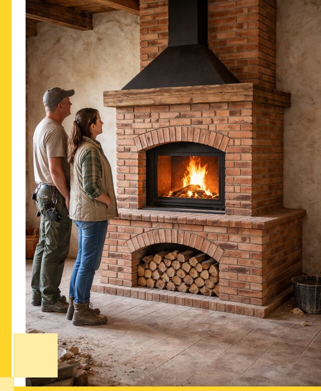 Печи камины из кирпича в Сердобске от 121332 р. | ЭриданСрд