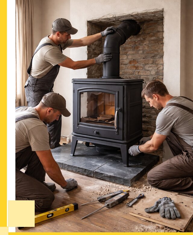 Монтаж печи камина в частном доме в Сердобске от 25278 р. | ЭриданСрд