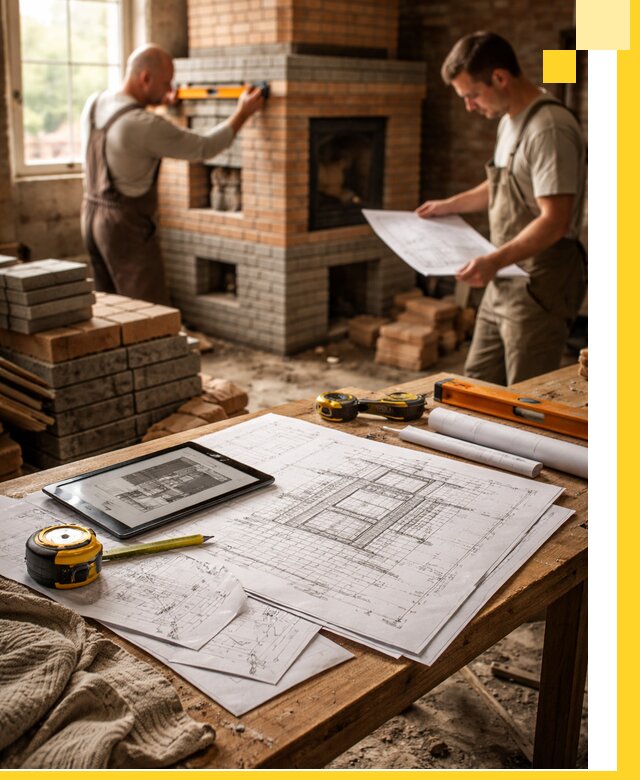 Проекты печей и каминов с индивидуальным дизайном в Сердобске