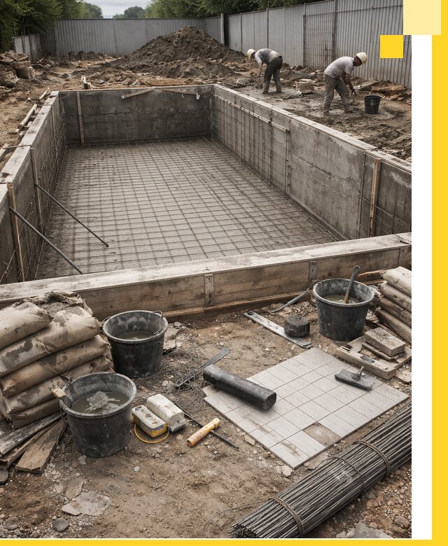 Строительство бассейнов под ключ в Сердобске, дизайн и монтаж