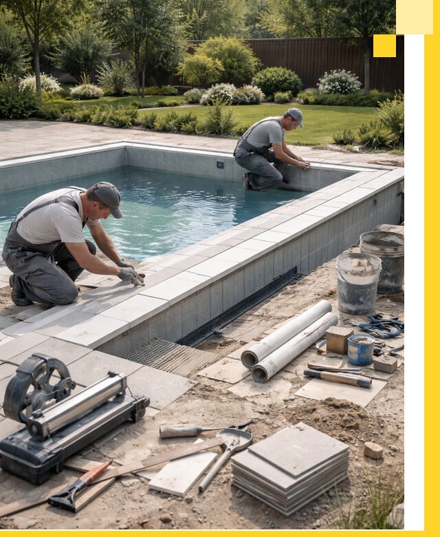 Строительство открытых бассейнов под ключ в Сердобске профессионально