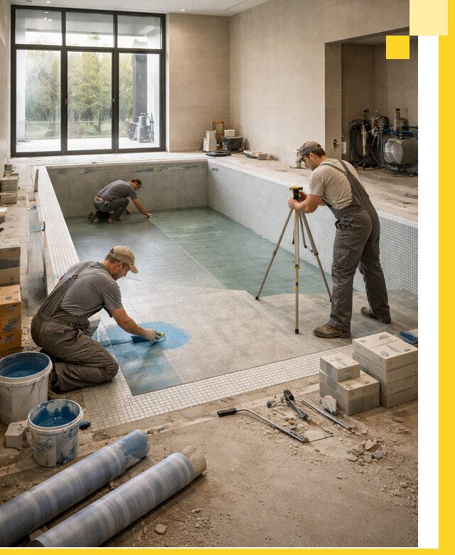 Проект и строительство закрытых бассейнов в Сердобске под ключ