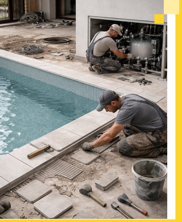 Строительство и монтаж бассейнов в коттедже в Сердобске