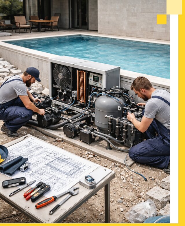 Проектирование и монтаж бассейнов с подогревом в Сердобске