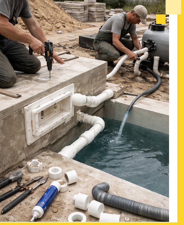 Строительство скиммерных бассейнов под ключ в Сердобске