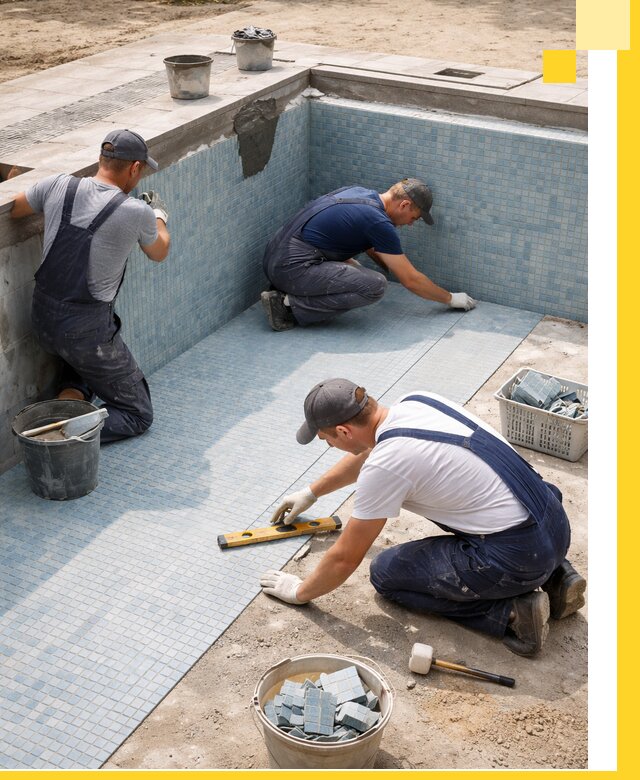 Укладка и установка плитки для бассейнов под ключ в Сердобске