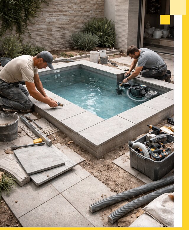 Мини бассейны под ключ в Сердобске, дизайн и установка