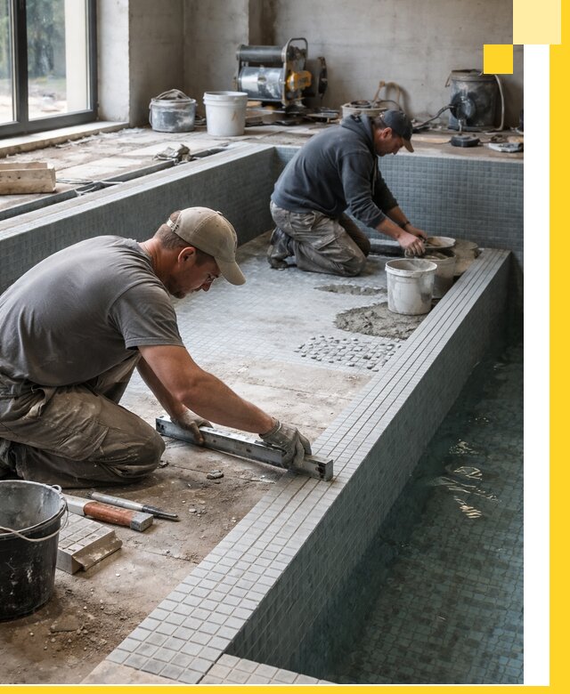 Строительство бассейна в частном доме в Сердобске под ключ