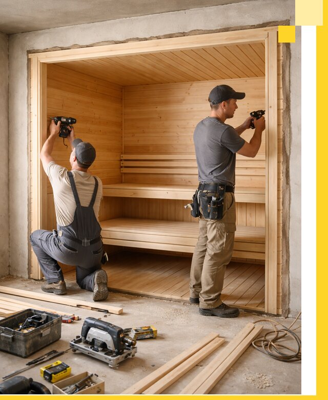 Монтаж саун под ключ в Сердобске — проектирование и установка