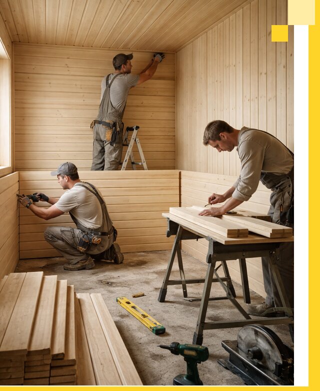 Обшивка саун в Сердобске из натуральной древесины под ключ