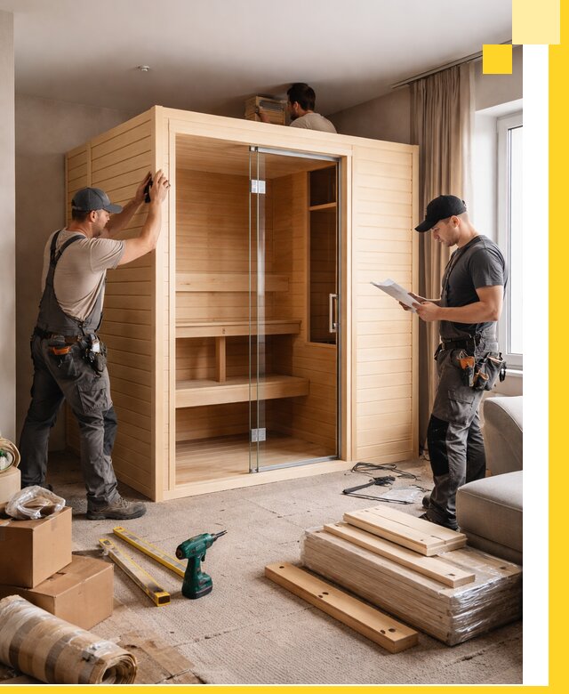 Установка и благоустройство саун в квартире в Сердобске