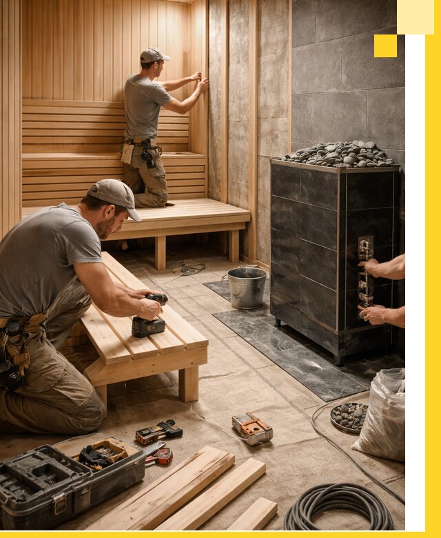 Дизайн и строительство интерьерных саун под ключ в Сердобске