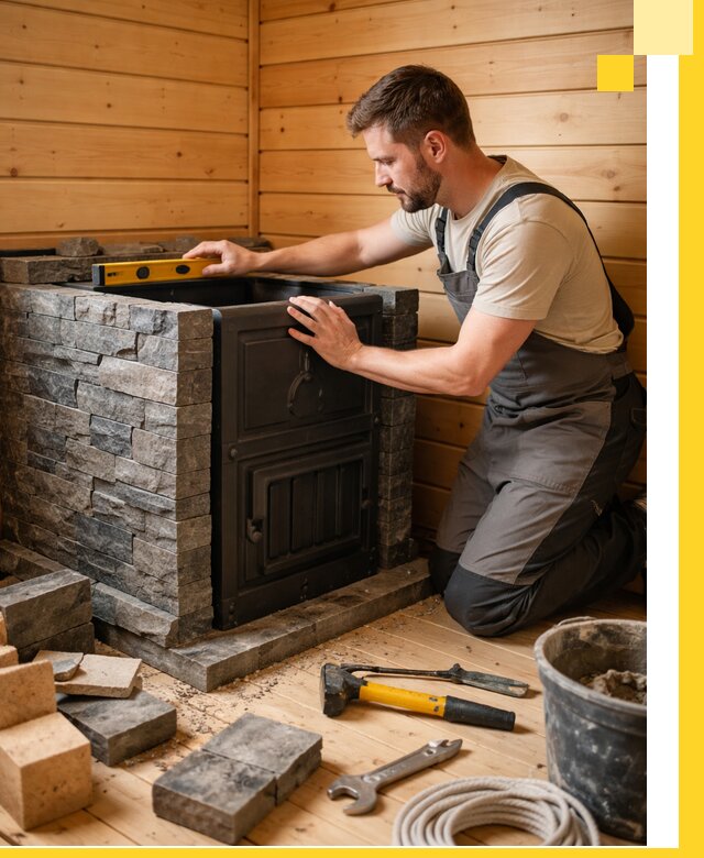 Производство и установка печей для саун под ключ в Сердобске