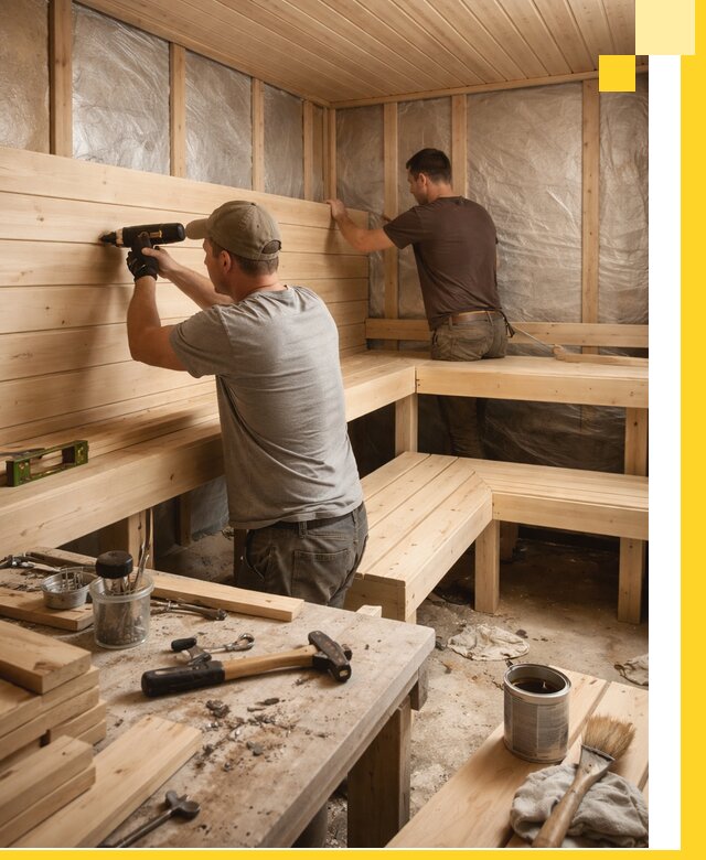 Профессиональная отделка бань и саун под ключ в Сердобске