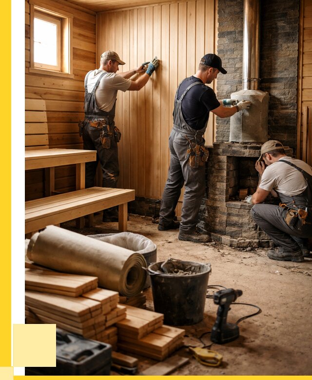 Ремонт бань под ключ в Сердобске от 45500 р. | ЭриданСрд