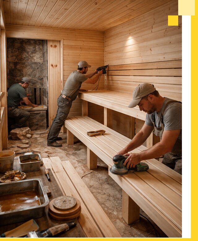 Профессиональная отделка бань в Сердобске под ключ, с гарантией