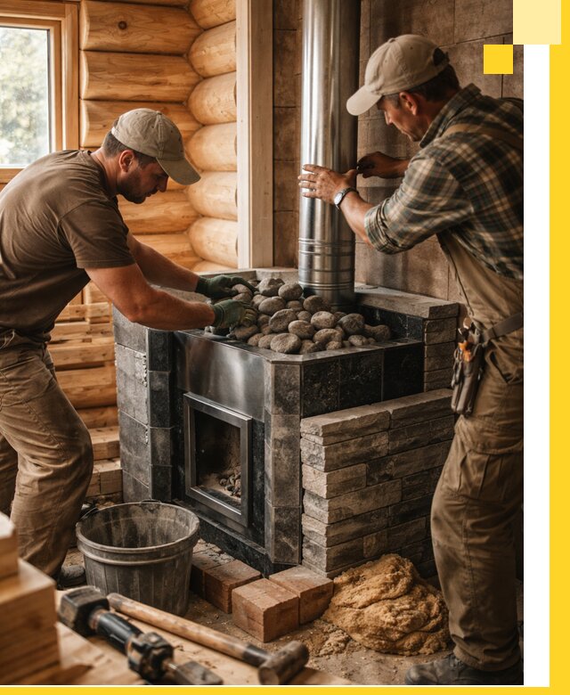 Строительство и отделка русских бань под ключ в Сердобске