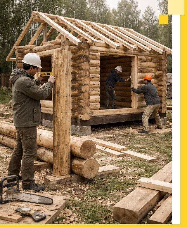 Строительство бань для дачи под ключ в Сердобске с доставкой и монтажом