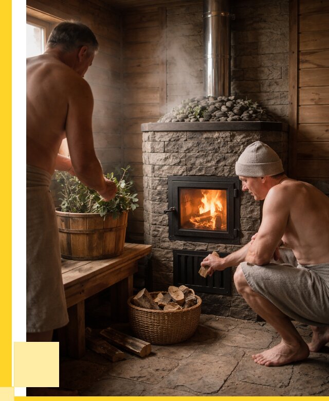 Банные печи под ключ в Сердобске от 45500 р. | ЭриданСрд кирпичная