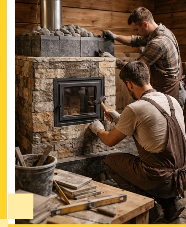 Облицовка банной печи в Сердобске от 15167 р. | ЭриданСрд