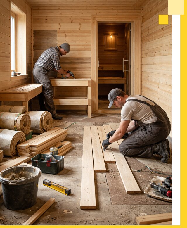 Индивидуальный проект бани с комнатой отдыха под ключ в Сердобске