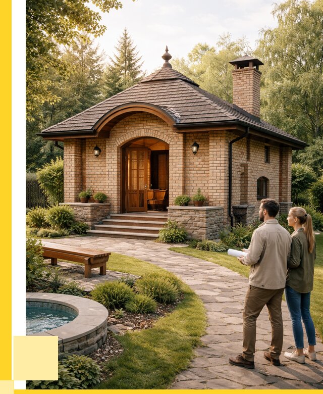 Проект кирпичной бани в Сердобске от 30333 р. | ЭриданСрд