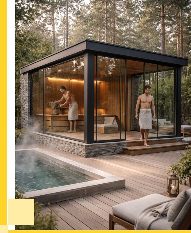 Стеклянные бани и двери в Сердобске от 454995 р. | ЭриданСрд