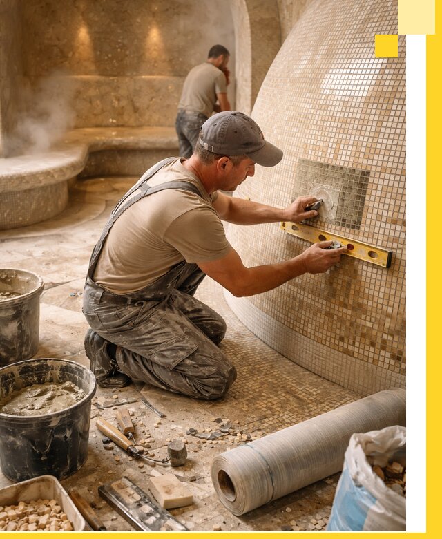 Хамам под ключ в Сердобске: проектирование, строительство, отделка