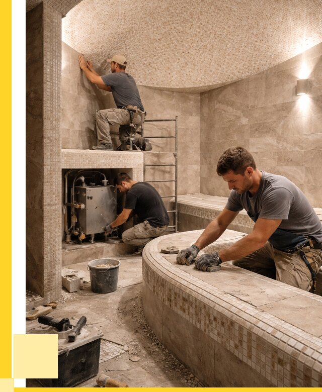 Монтаж хамамов под ключ в Сердобске от 252775 р. ЭриданСрд