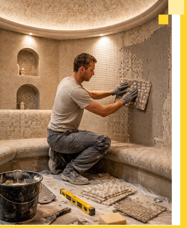 Устройство и монтаж домашнего хамама под ключ в Сердобске