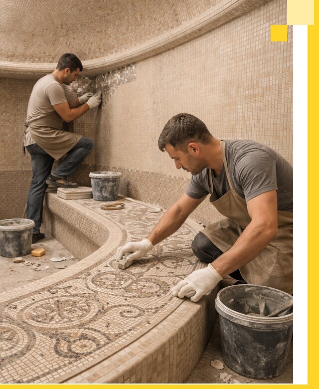 Плитка для хамама в Сердобске, укладка, подбор и поставка