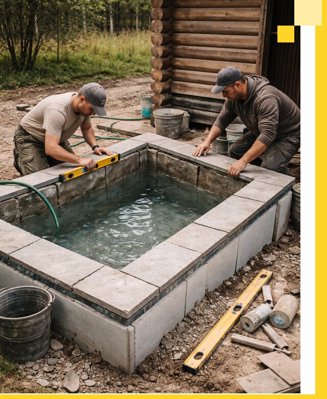 Изготовление и установка холодных купелей под ключ в Сердобске